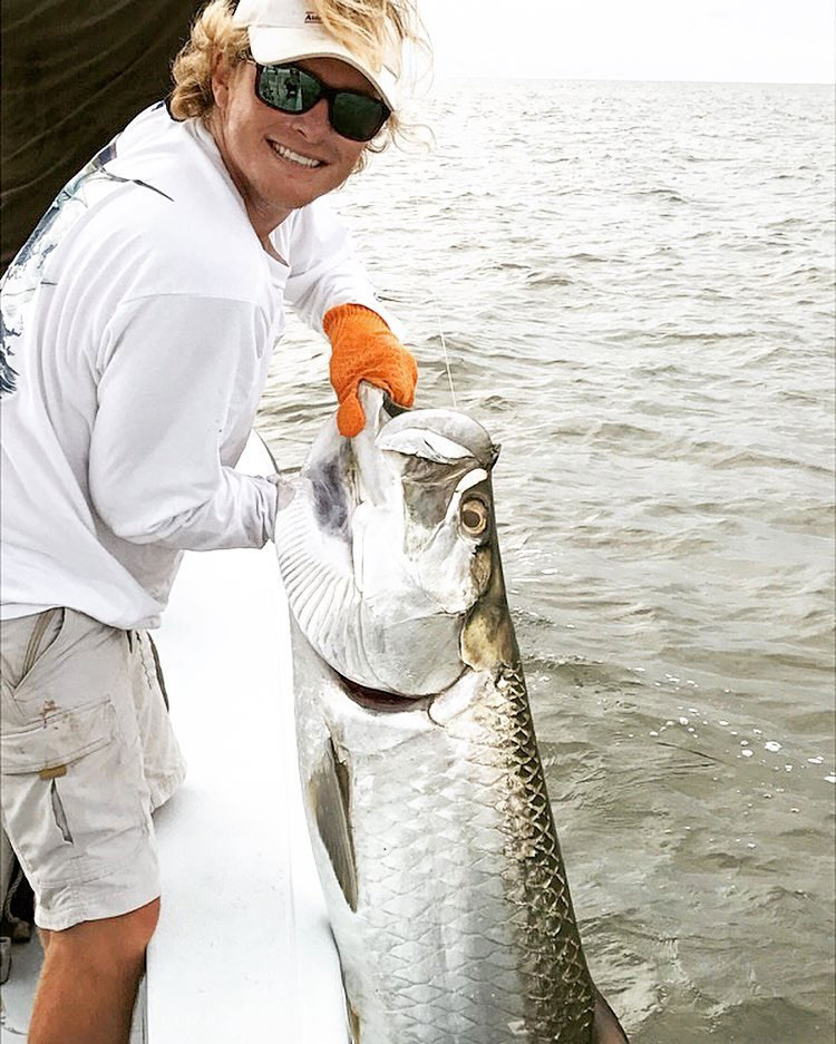 Drew Davis the Captain of Out of the Blue Fishing Charters